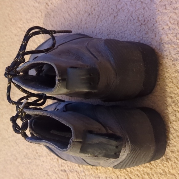 Sorel Ankeny Gray Leather Mid Hiker Boots Men’s Size 8 - Picture 4 of 11